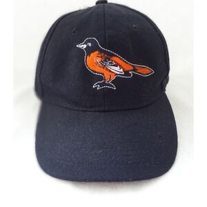 Baltimore Orioles Baseball Cap Hat‎ Black Orange Embroidered Script Logo